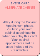Alternate Cabinet